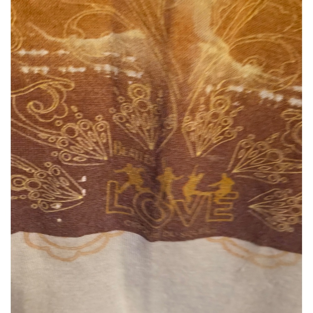Love‎ Here Comes The Sun Graphic Shirt Women's Size XL Tan The Beatles - Picture 3 of 9